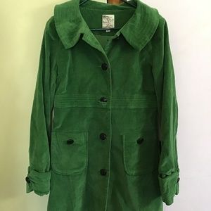 Vintage Tulle green velvety coat